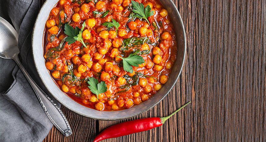 Quick Chickpea and Spinach Curry