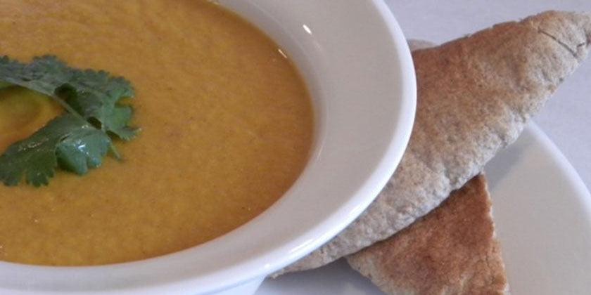 East African Sweet Potato, Ginger and Cashew Nut Soup
