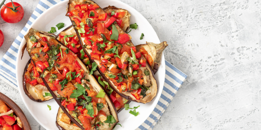 Tasty Filled Aubergines