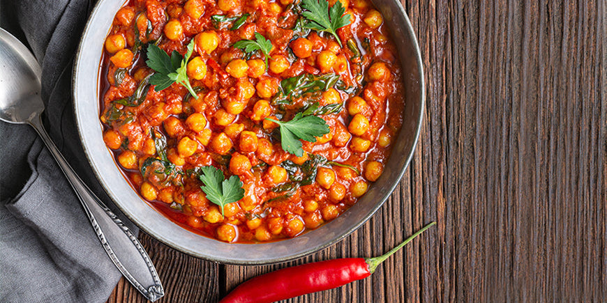 Quick Chickpea and Spinach Curry