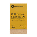 One Nutrition® Cold Pressed Flax Seed Oil – 90 caps